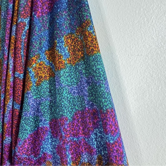 Vintage Missoni 100% Silk Jewel Tone Abstract Dress Italy 70s 80s Small - Picture 7 of 7